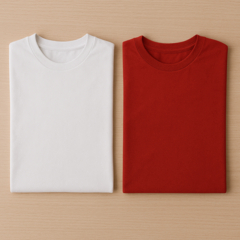 Bílá vs. barevná trička